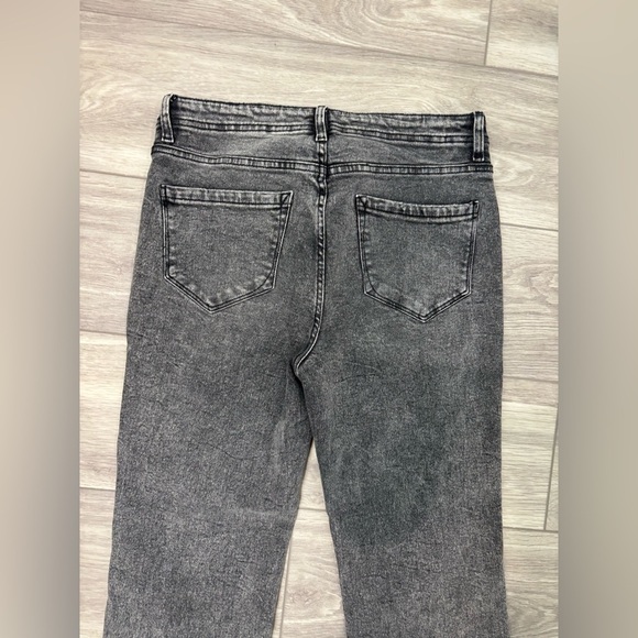 Kensie Vintageluxe Charcoal Flare Jeans - Picture 4 of 5